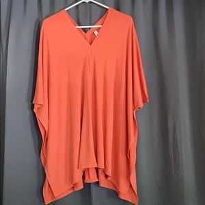 Light orange poncho shirt